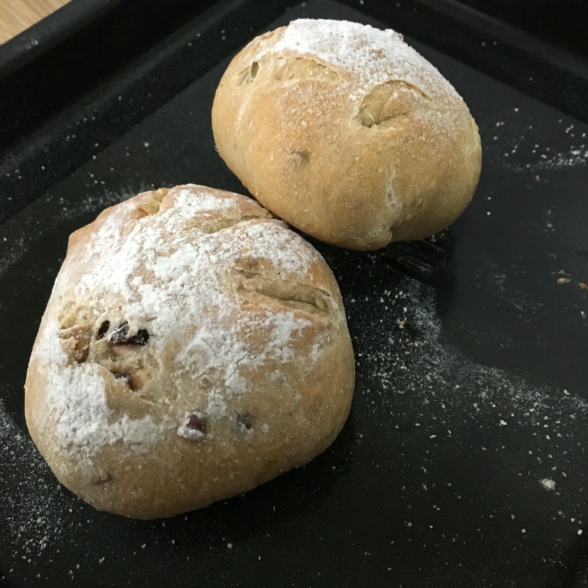 黑啤蔓越莓核桃软欧丨健康·烘焙