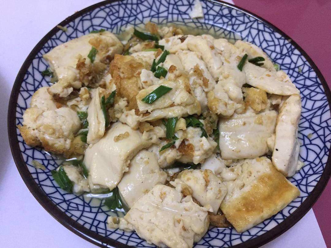 小葱香煎豆腐