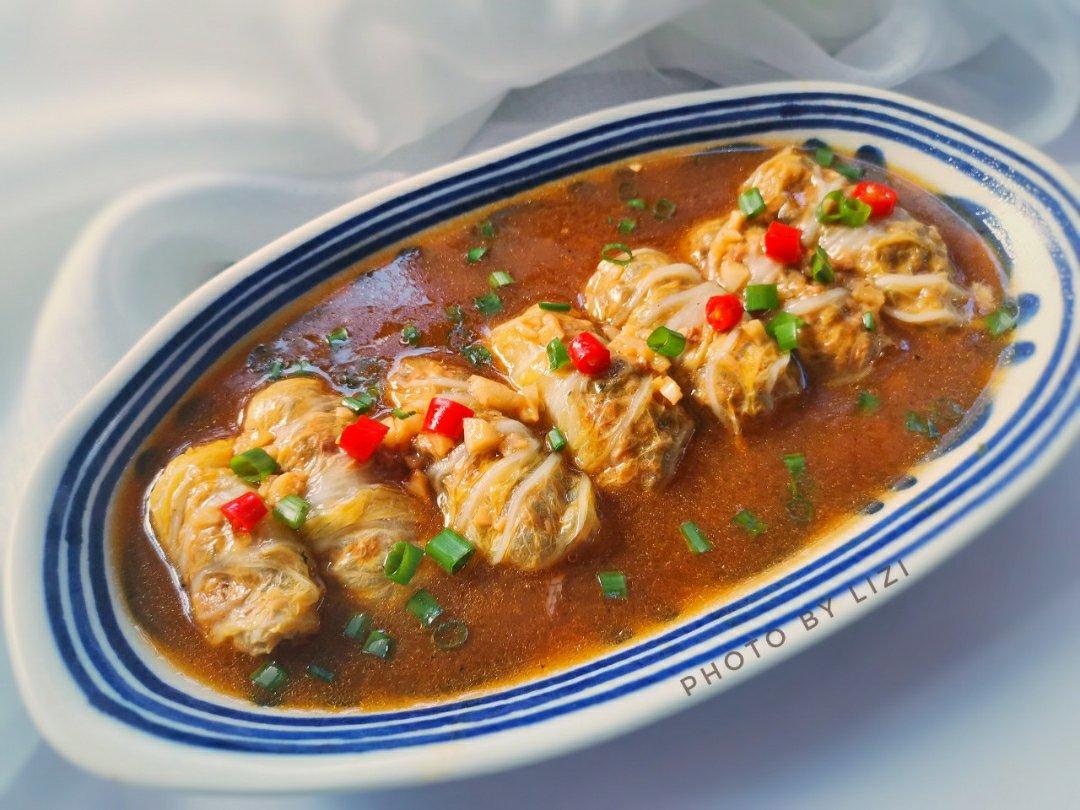 翡玉白菜卷｜一口爆汁 超级鲜美