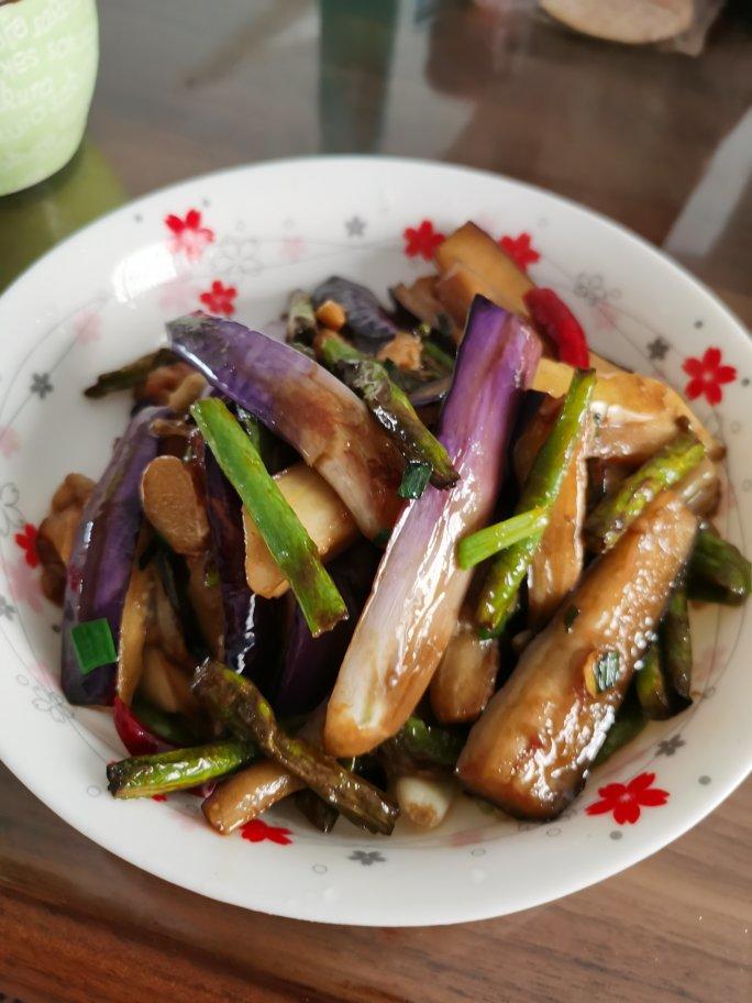 茄子烧豆角