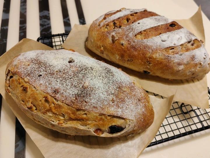 十种坚果&果干的软欧包