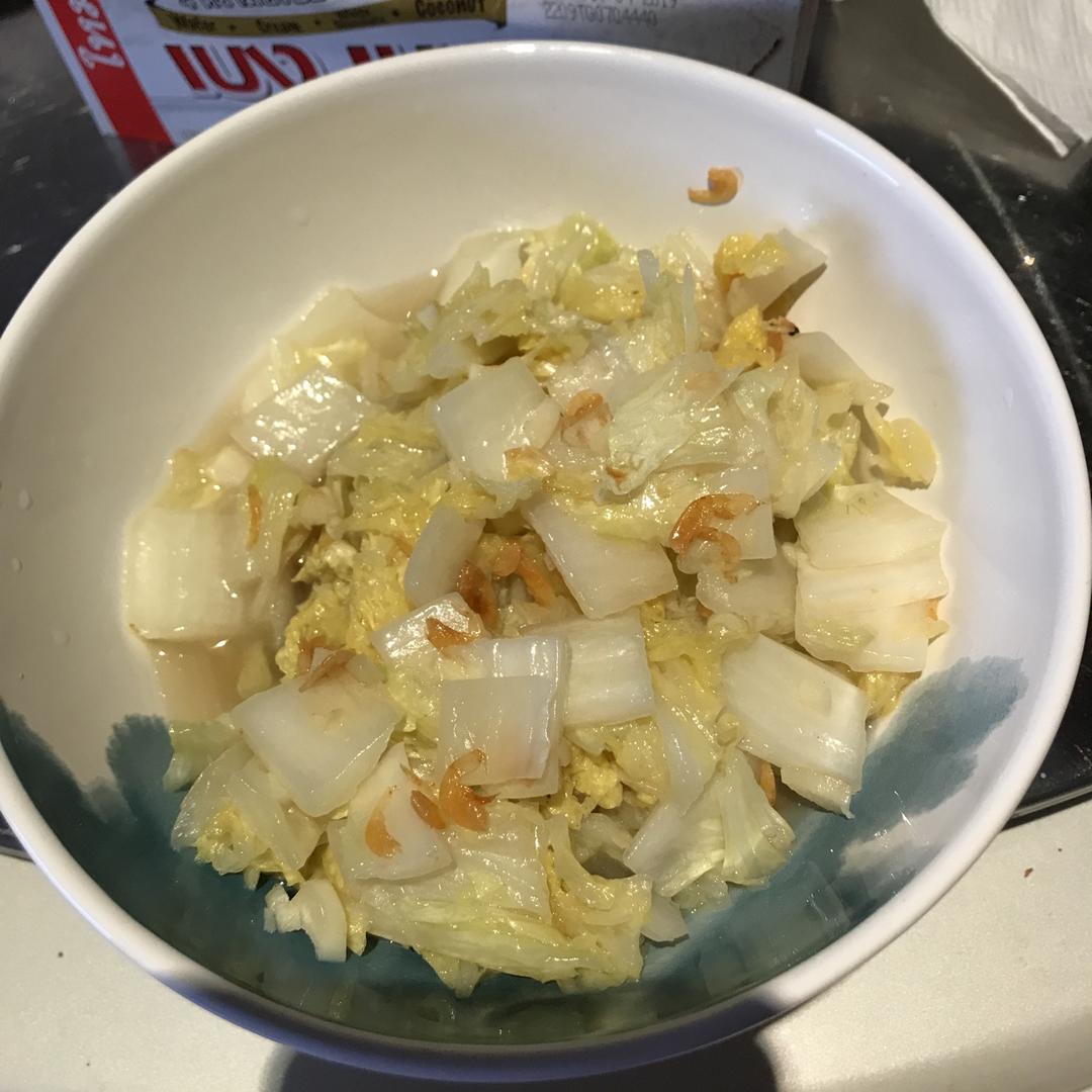 艳霞小猪猪做的清炒虾皮娃娃菜