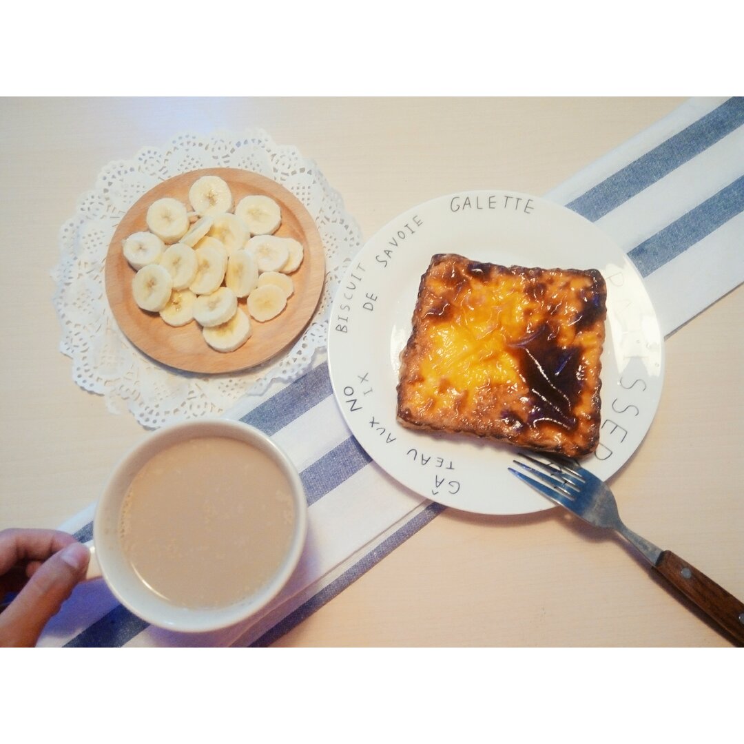 乳酪厚片（消耗吐司，奶油奶酪）