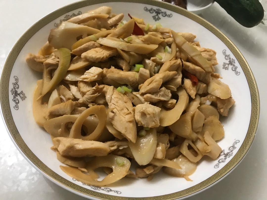 春笋炒鸡肉