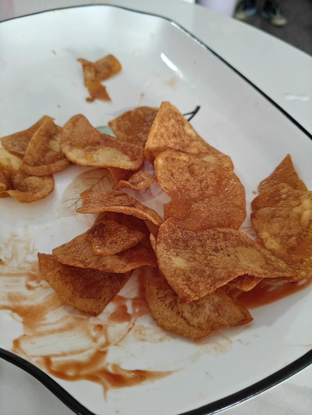 🔥焦香酥脆～自制薯片，嘎嘣脆秒杀膨化薯片