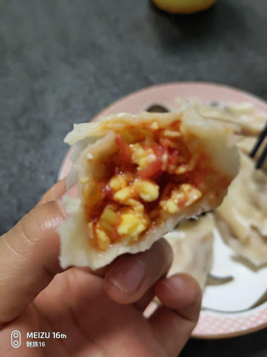 西红柿鸡蛋馅儿水饺