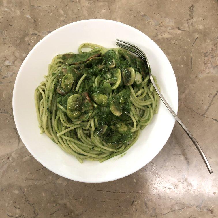 健康低卡吃意面——菠菜意大利面