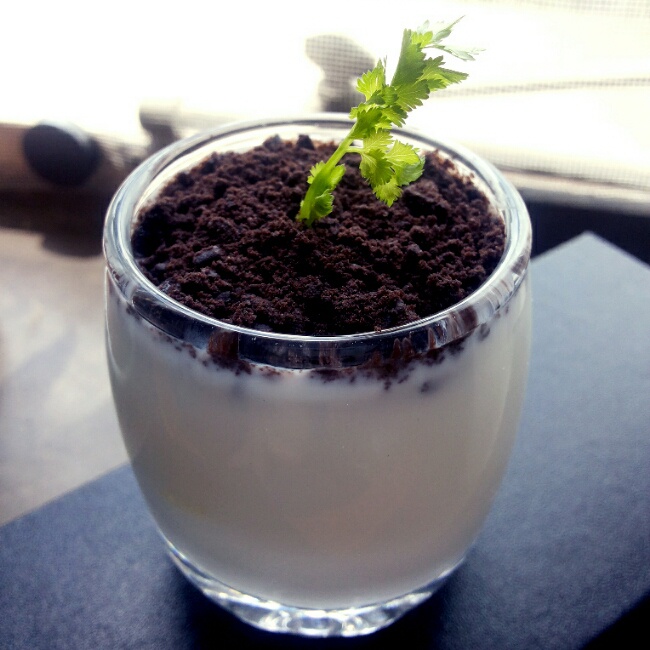 茶罐罐转圈圈做的盆栽酸奶