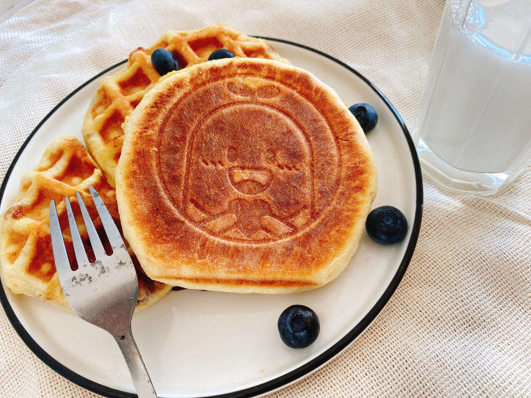 黑芝麻华夫饼（发酵版）