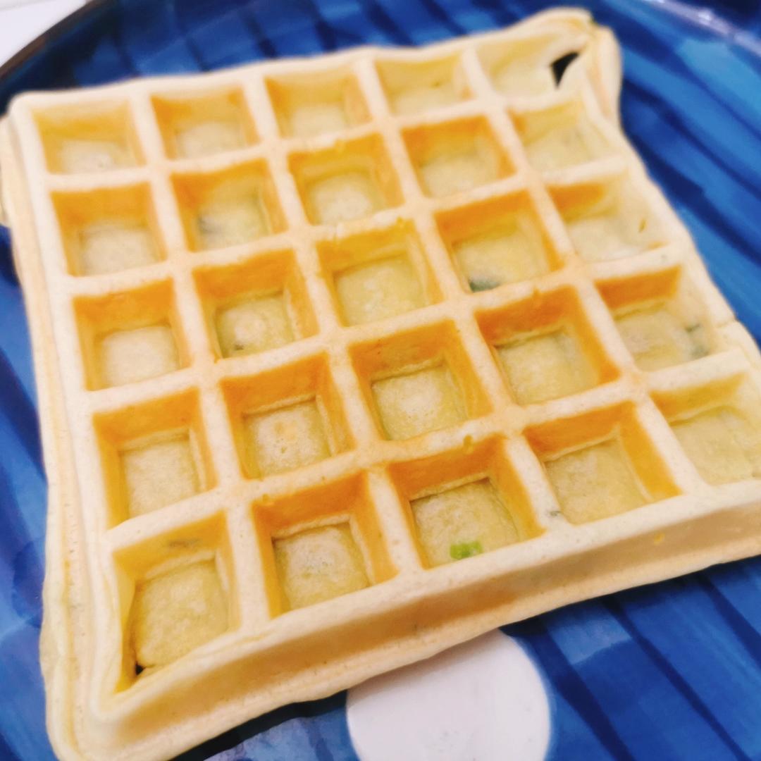 葱香咸味华夫饼