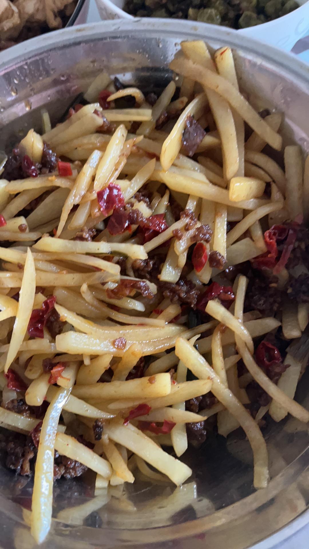 肉末炒土豆丝