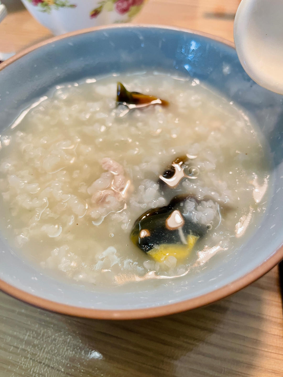 老火皮蛋瘦肉粥，老味道，家常做法