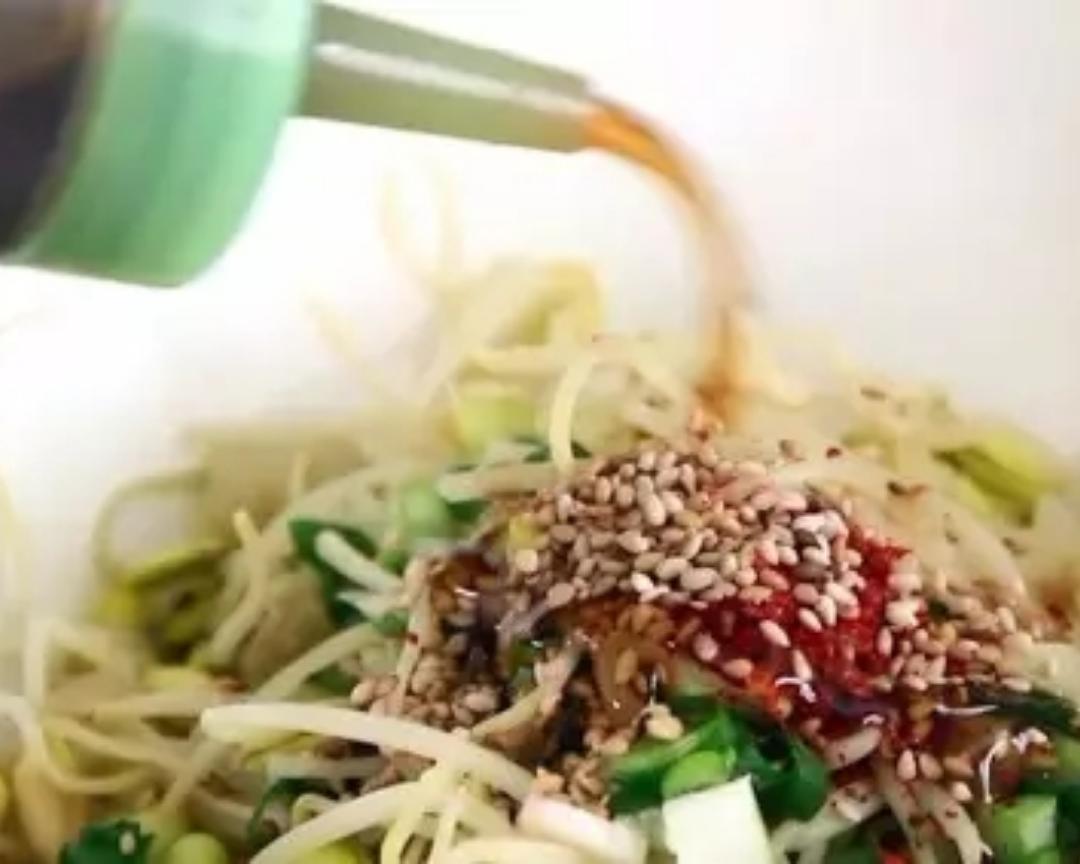 凉拌黄豆芽的做法