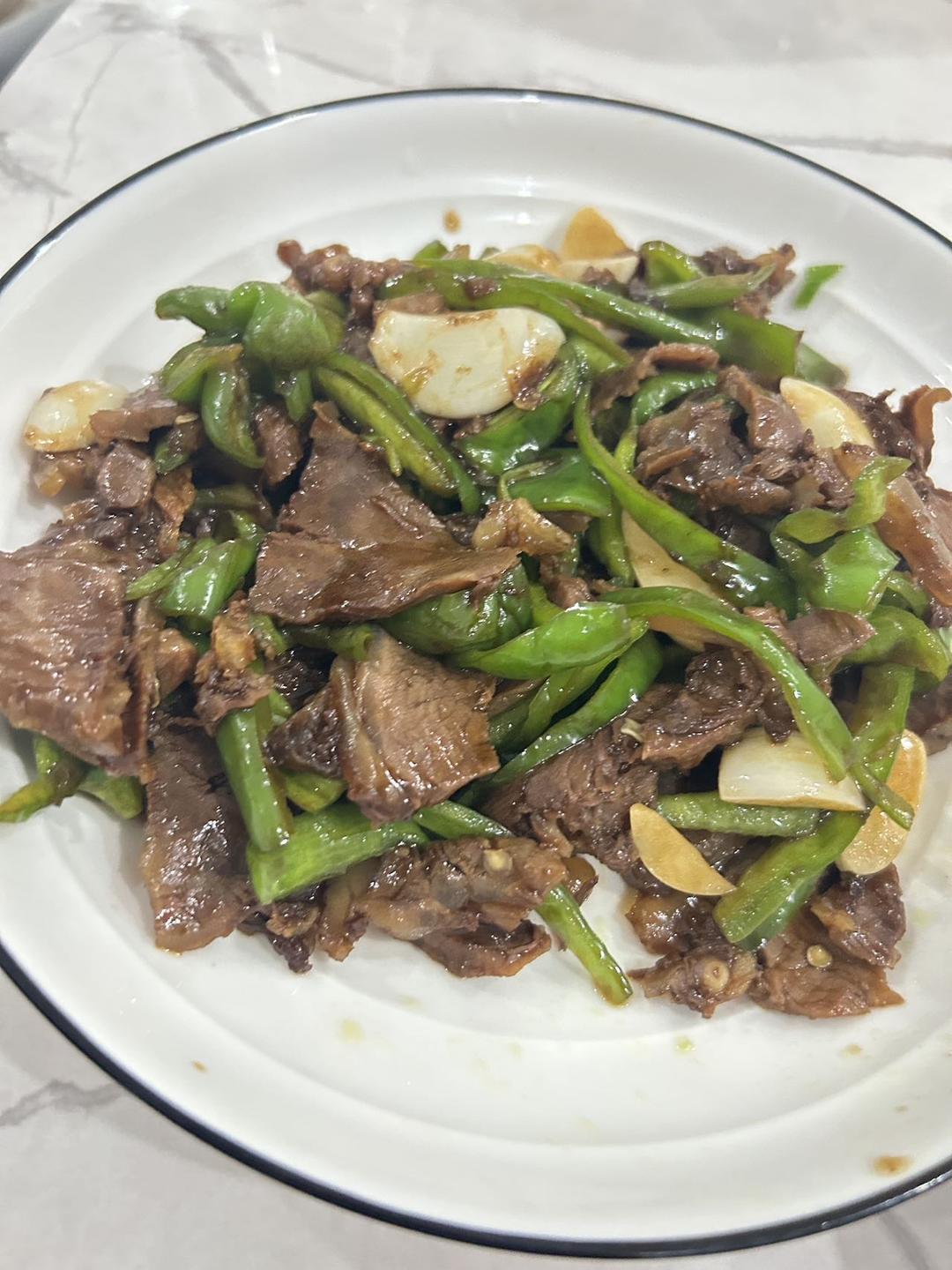 青椒炒牛肉片