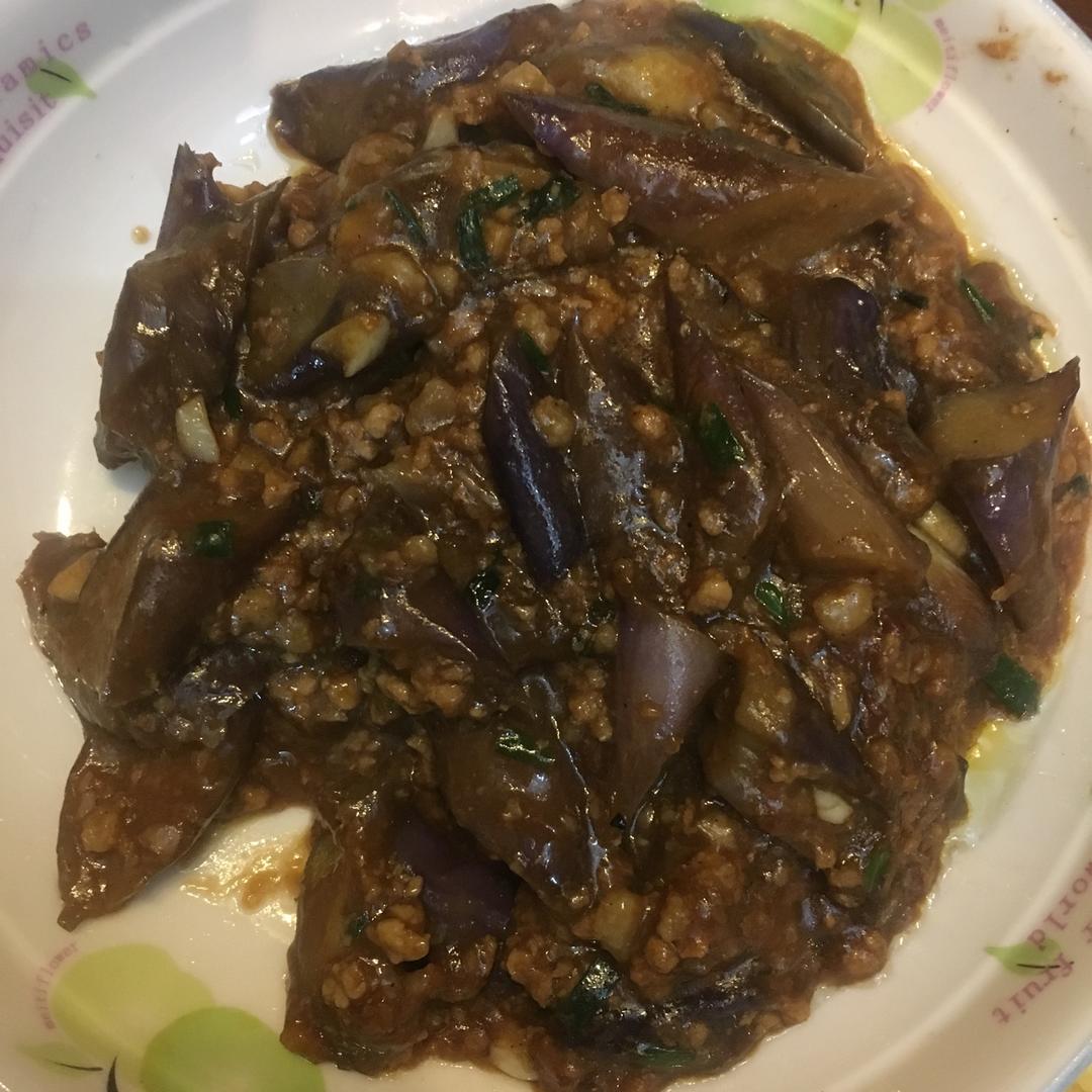 红烧肉沫茄子