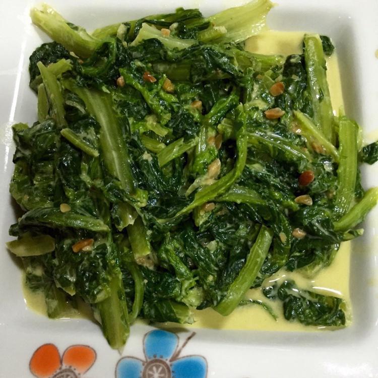 花生酱拌油麦菜