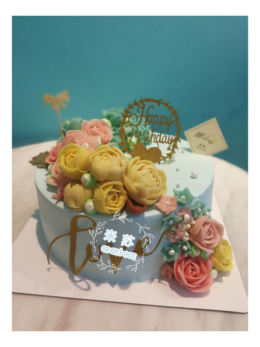 小麦子自创韩式裱花奶酪霜