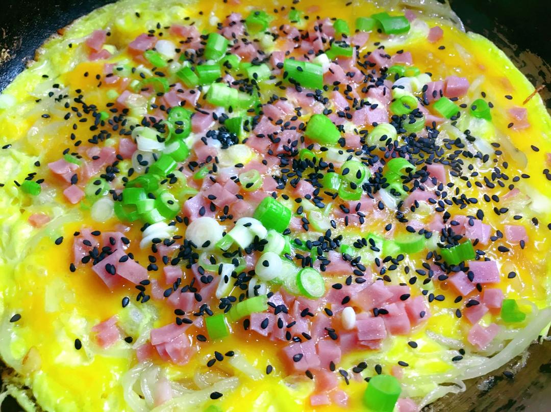 土豆丝鸡蛋饼