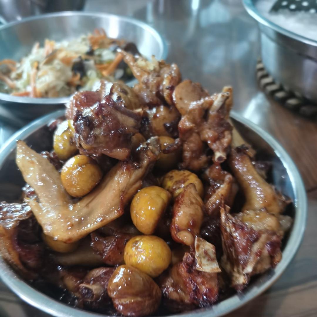 板栗烧鸡块
