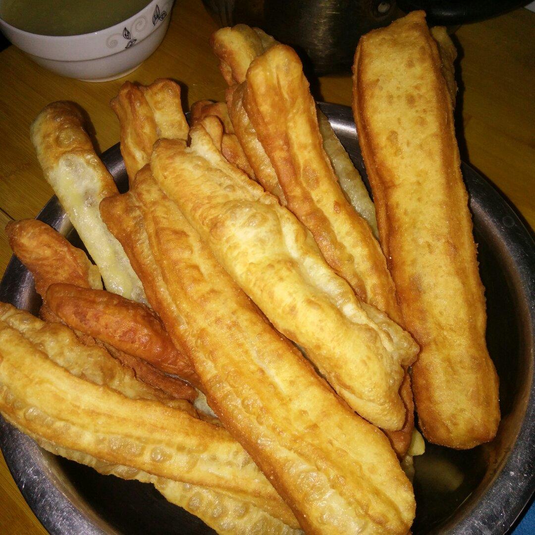 自制无泡打粉油条