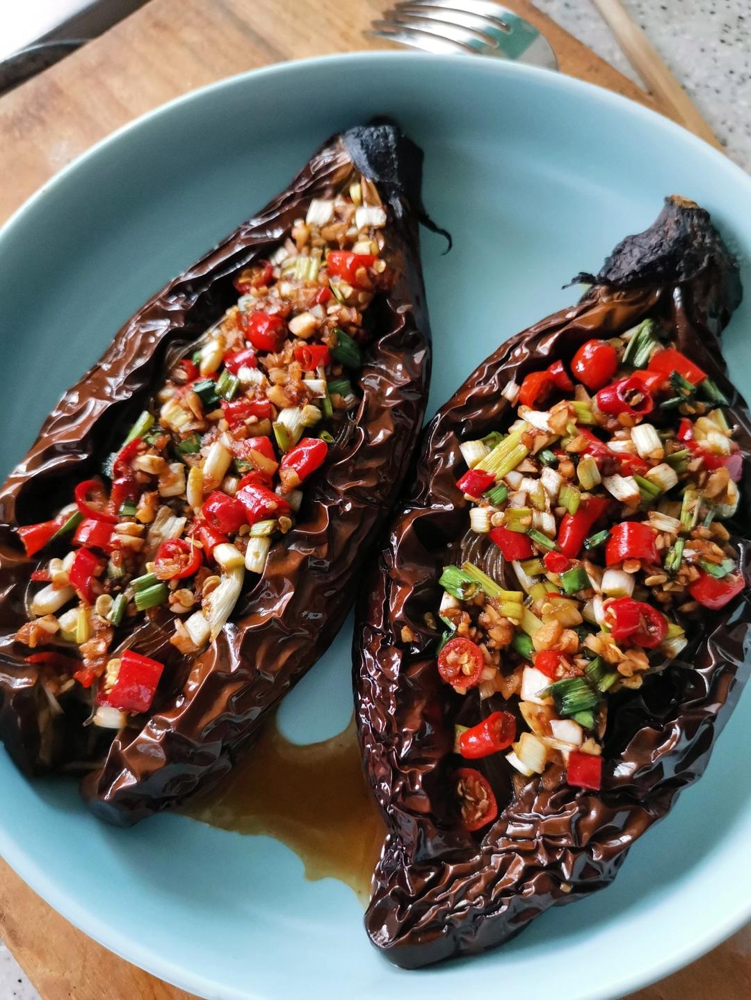 超简单的烤箱版 蒜蓉粉丝烤茄子