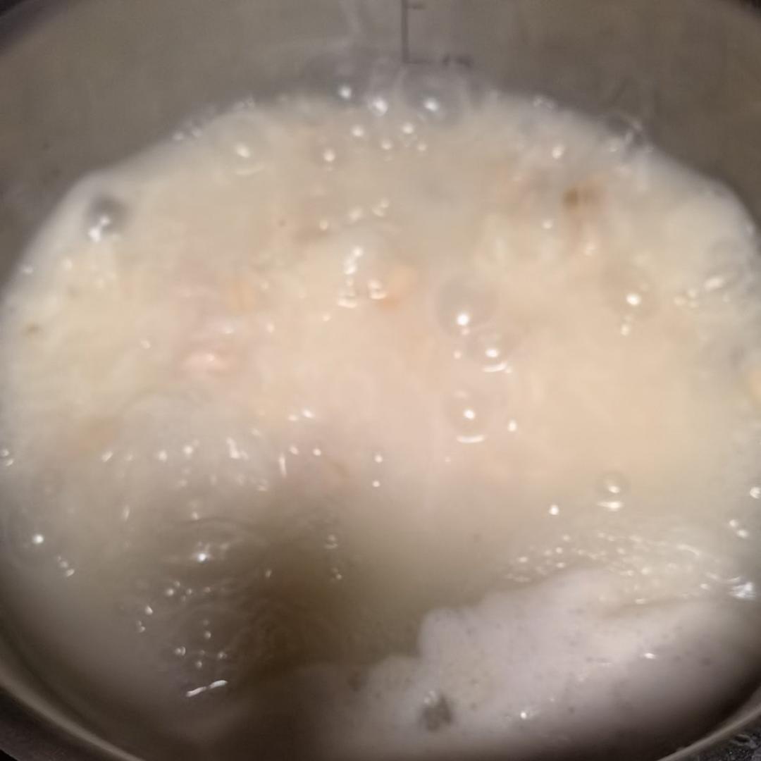 柴鱼花生粥，广式老火粥