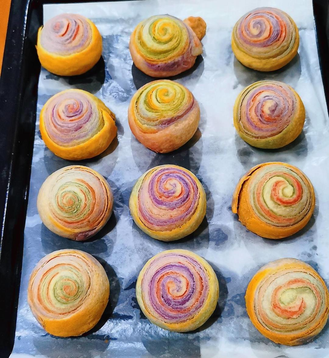 🌈免揉，免松弛，超高颜值小马宝莉彩虹蛋黄酥（含详细操作视频）