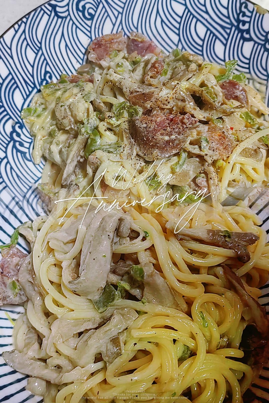 🎃南瓜土豆香肠意面🥔