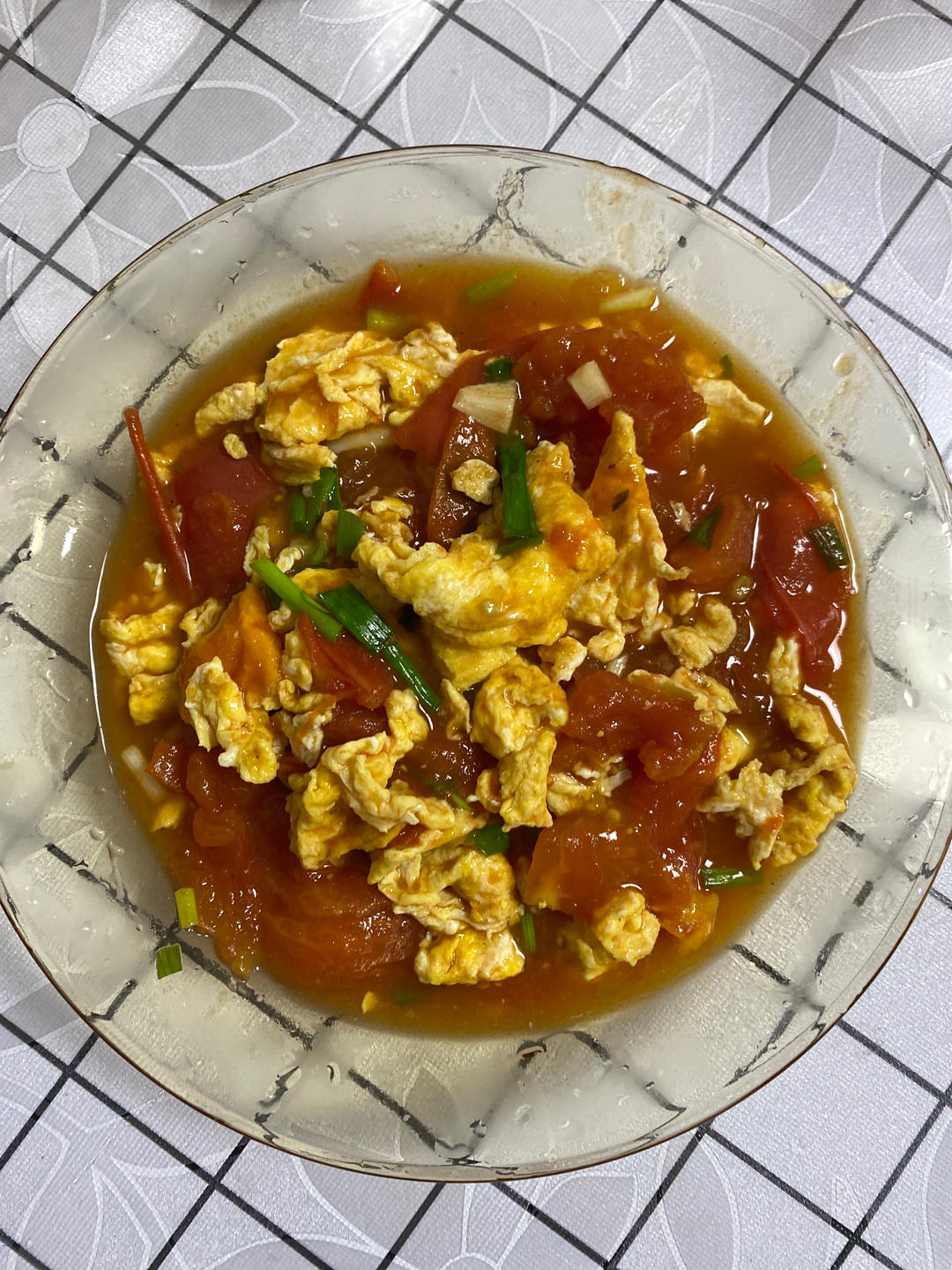 番茄炒鸡蛋（超浓的番茄味）