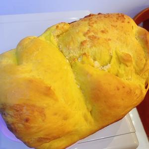 南瓜椰蓉吐司面包（面包机版）的做法 步骤9