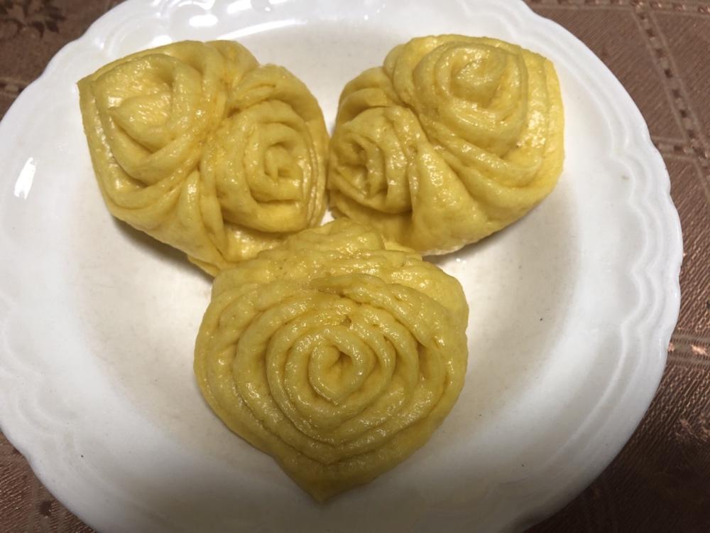 南瓜花卷馒头