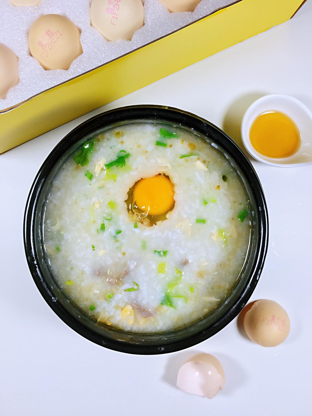 广式窝蛋牛肉粥·附万能粥底（贰）的做法