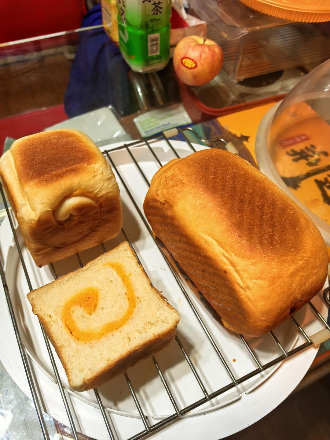 咸蛋黄肉松吐司🍞/经典馅料咸口吐司