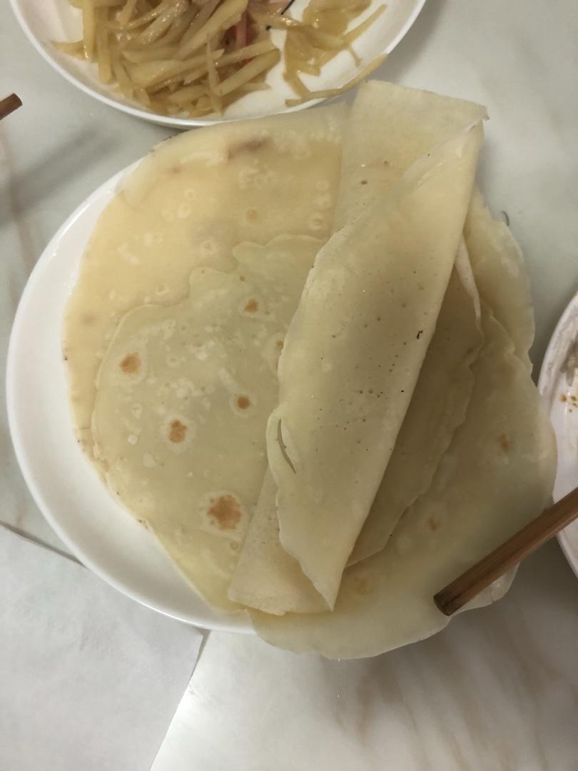 快手韧劲无油薄饼