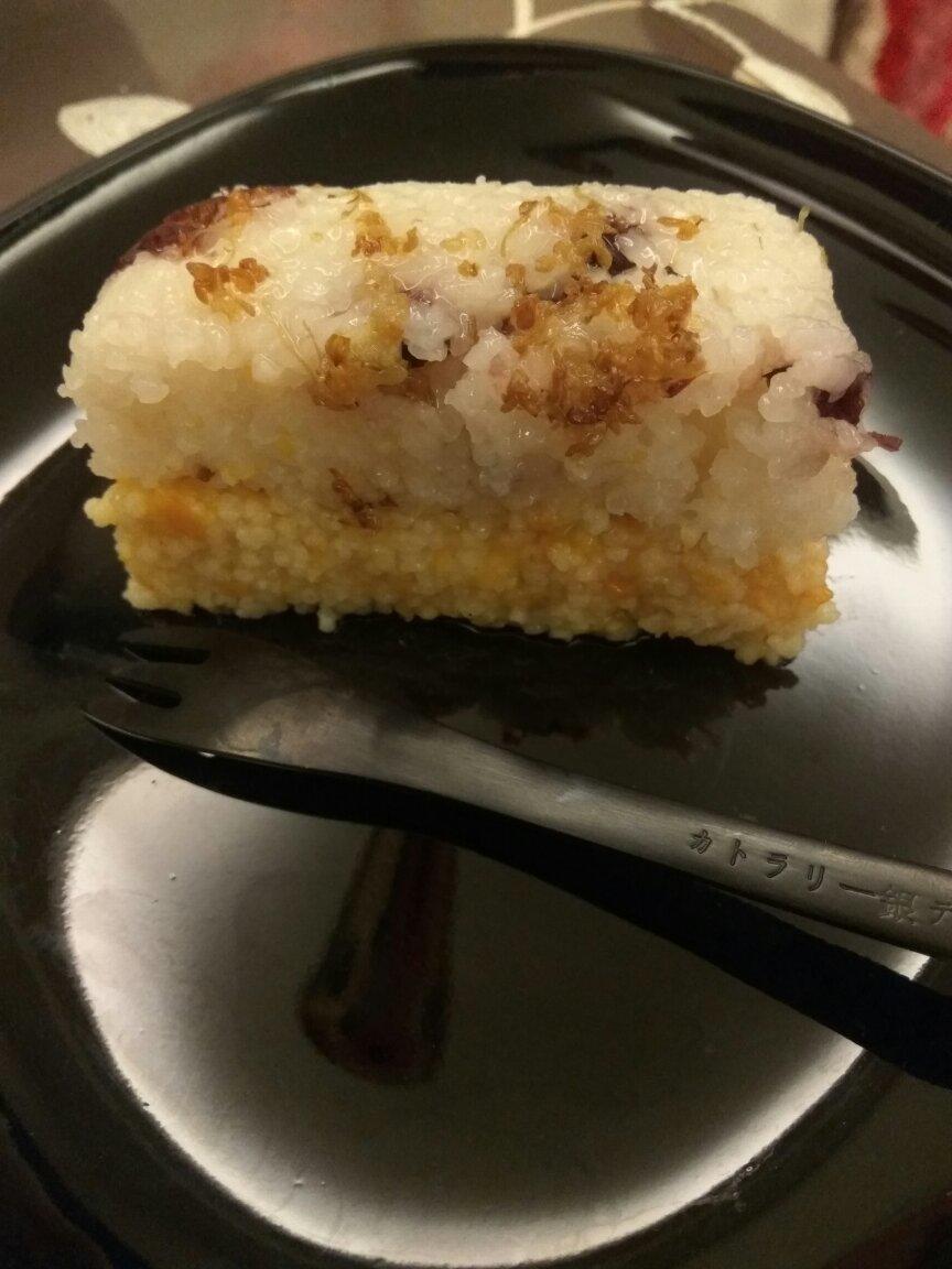 方大圆w做的西贝小米凉糕