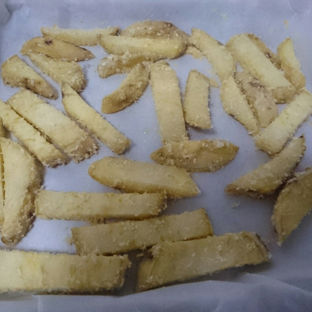 椰蓉烤红薯条（健康夜宵）