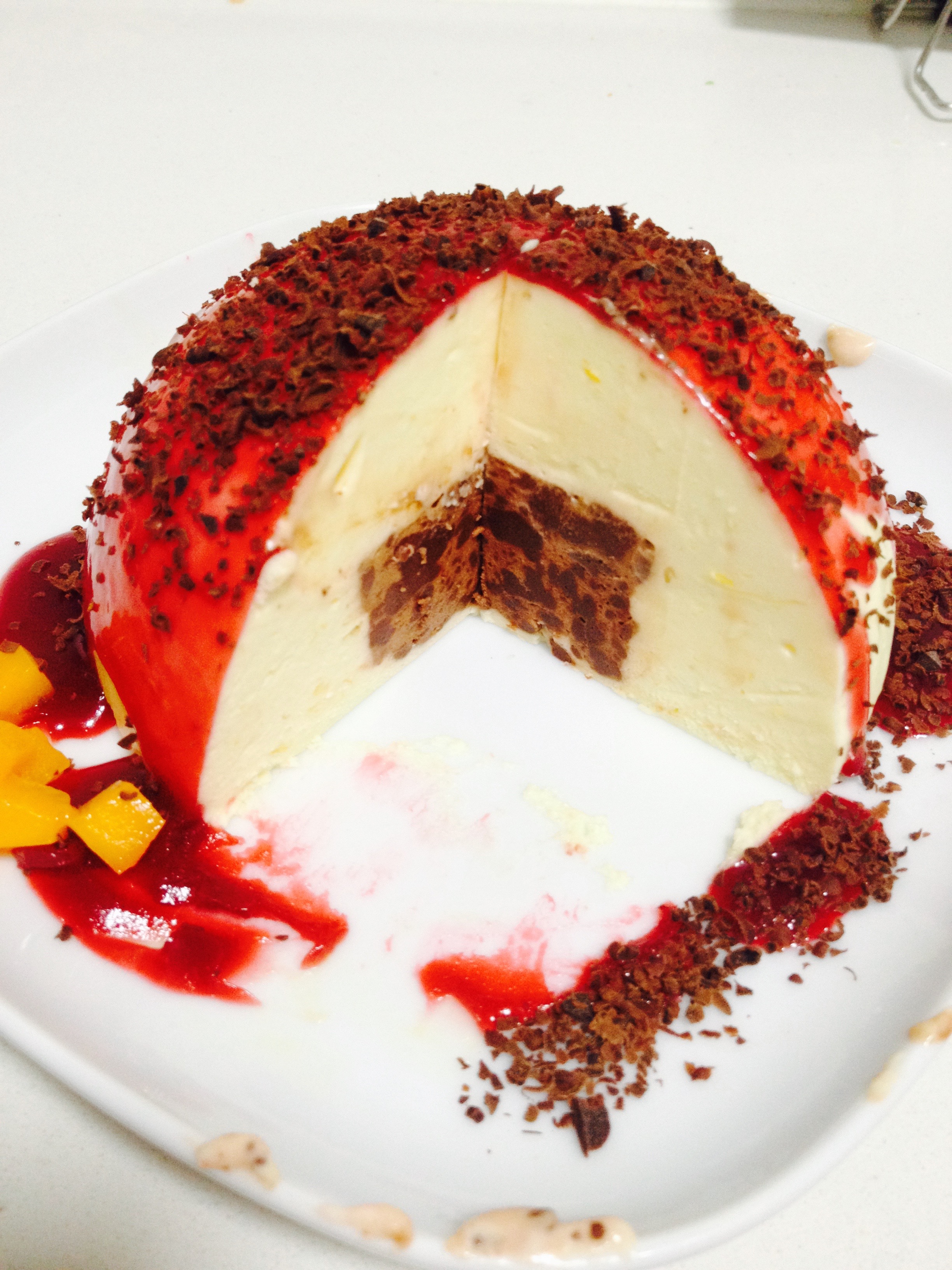 #拼颜值 也拼实力#Hakuna Matata-百香果芒果配椰子慕斯