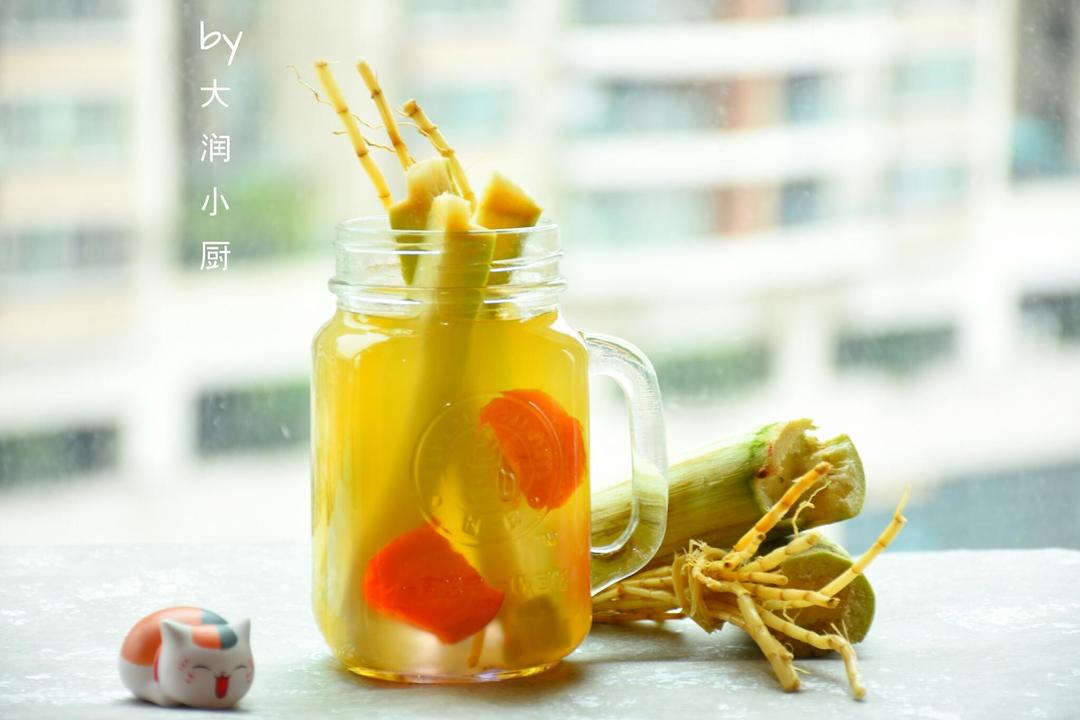 粉葛竹蔗茅根水的做法