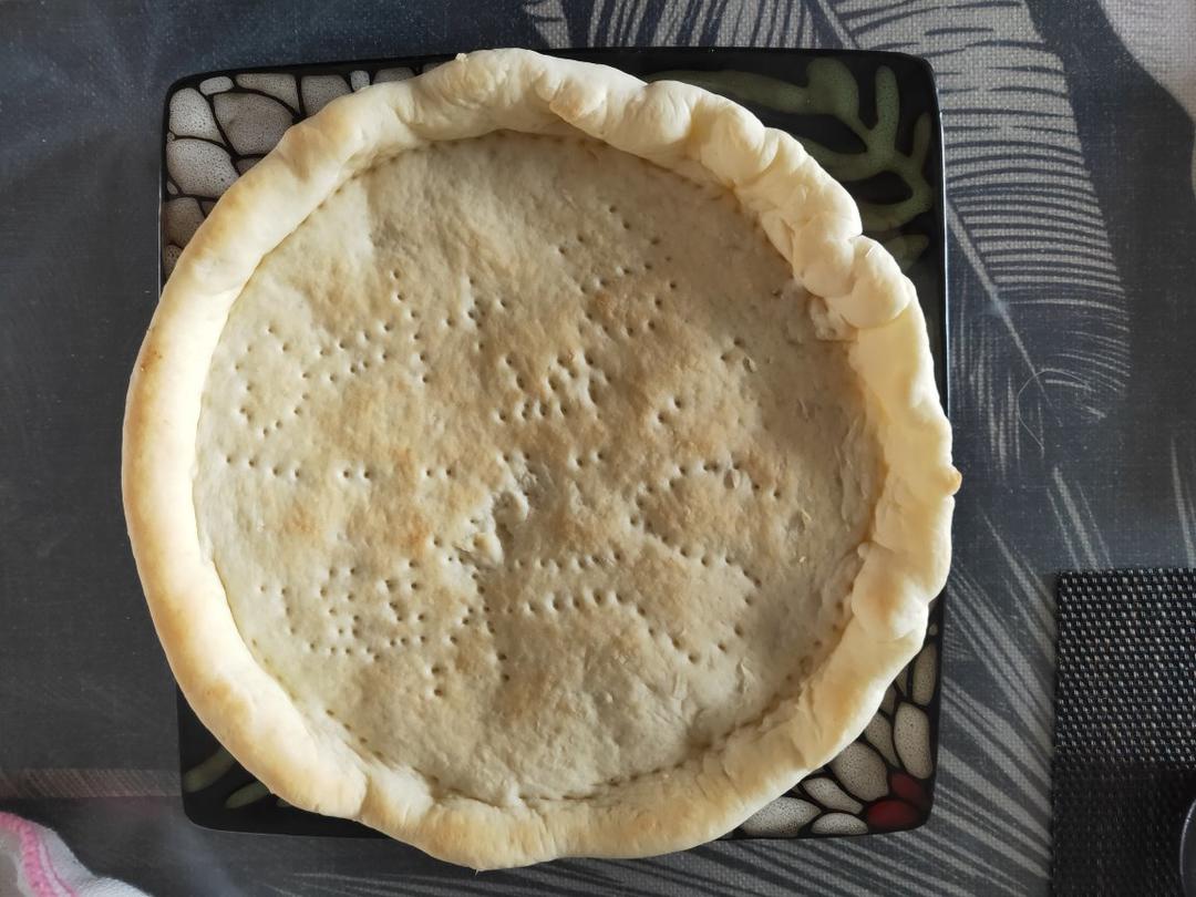 云卷云舒_li做的披萨饼底(八寸)