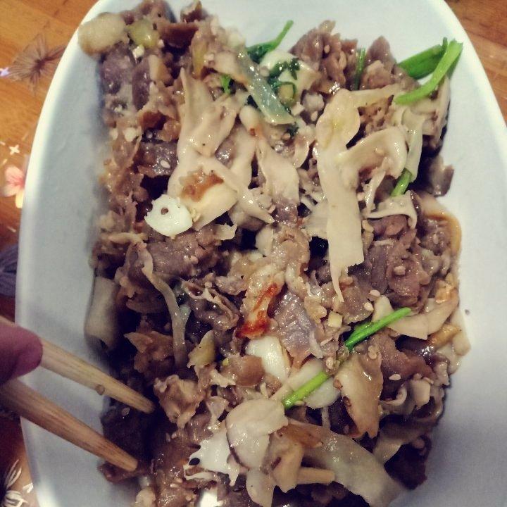 孜然杏鲍菇肥牛卷