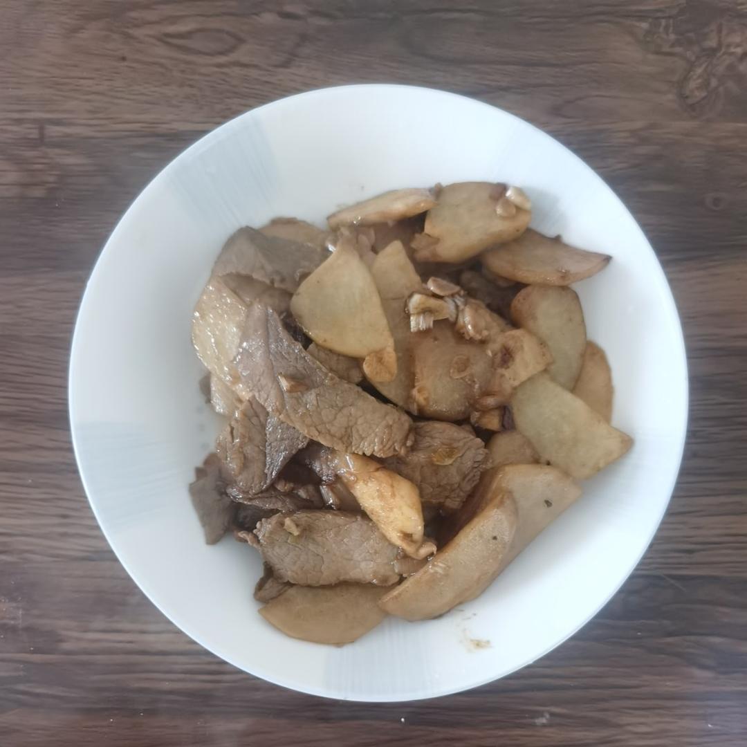 凉薯炒肉