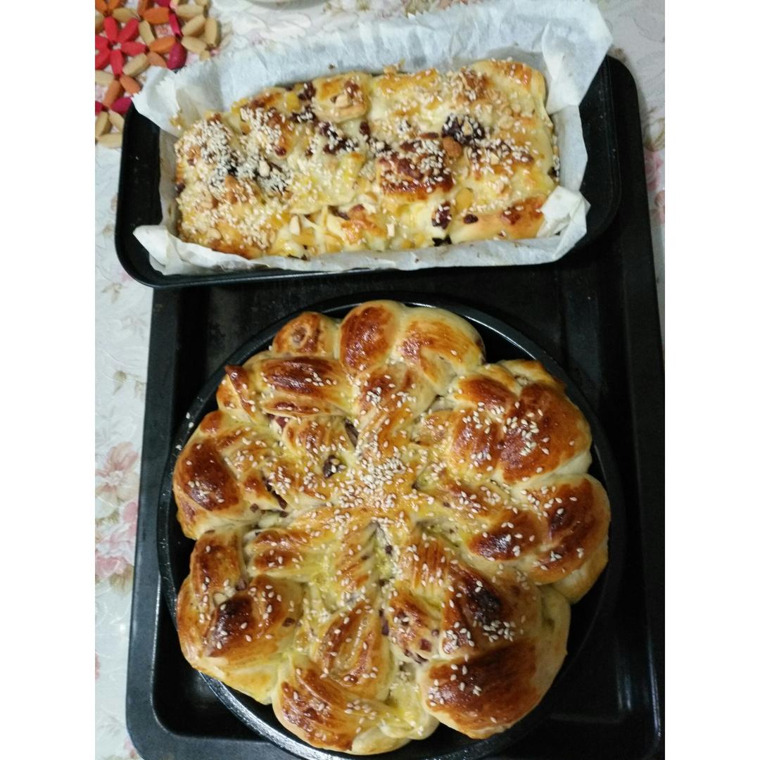 辫子花手撕面包