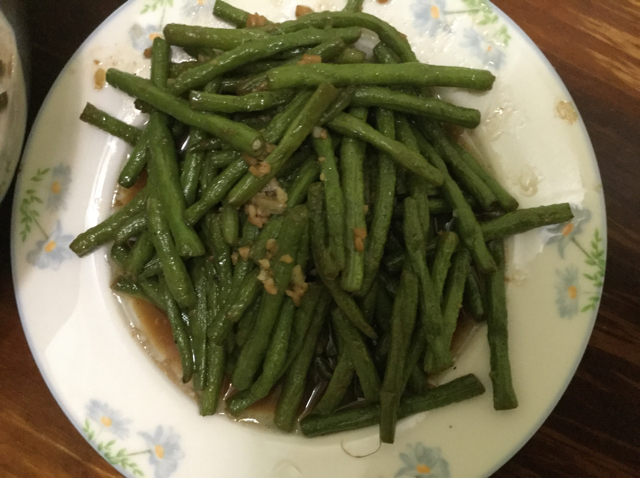 蒜蓉豇豆～～素菜也可以很美味！