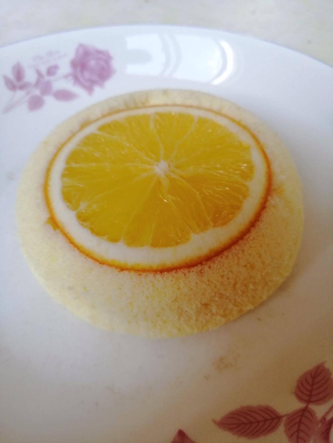 香橙蒸蛋糕