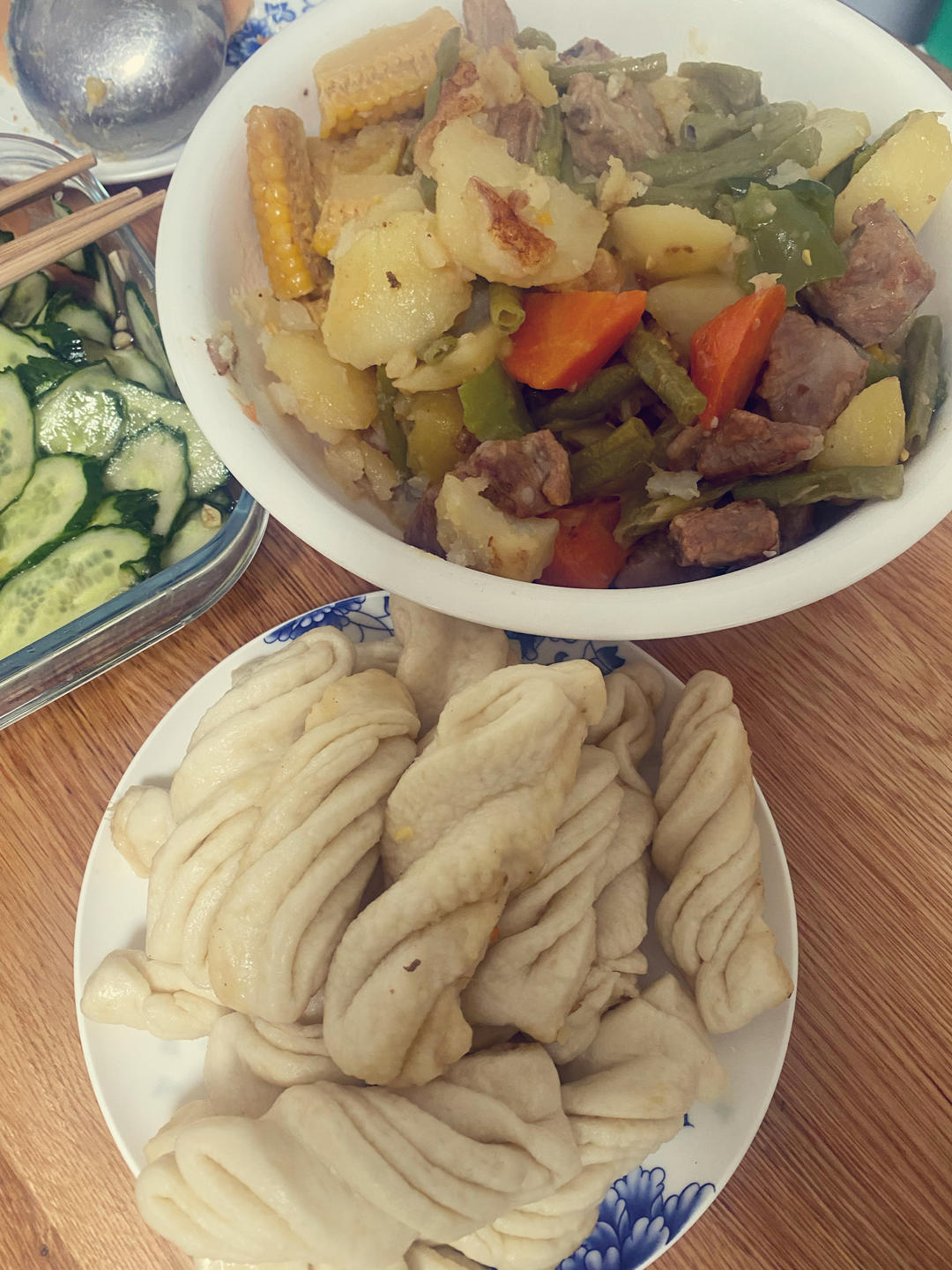 排骨豆角焖卷子