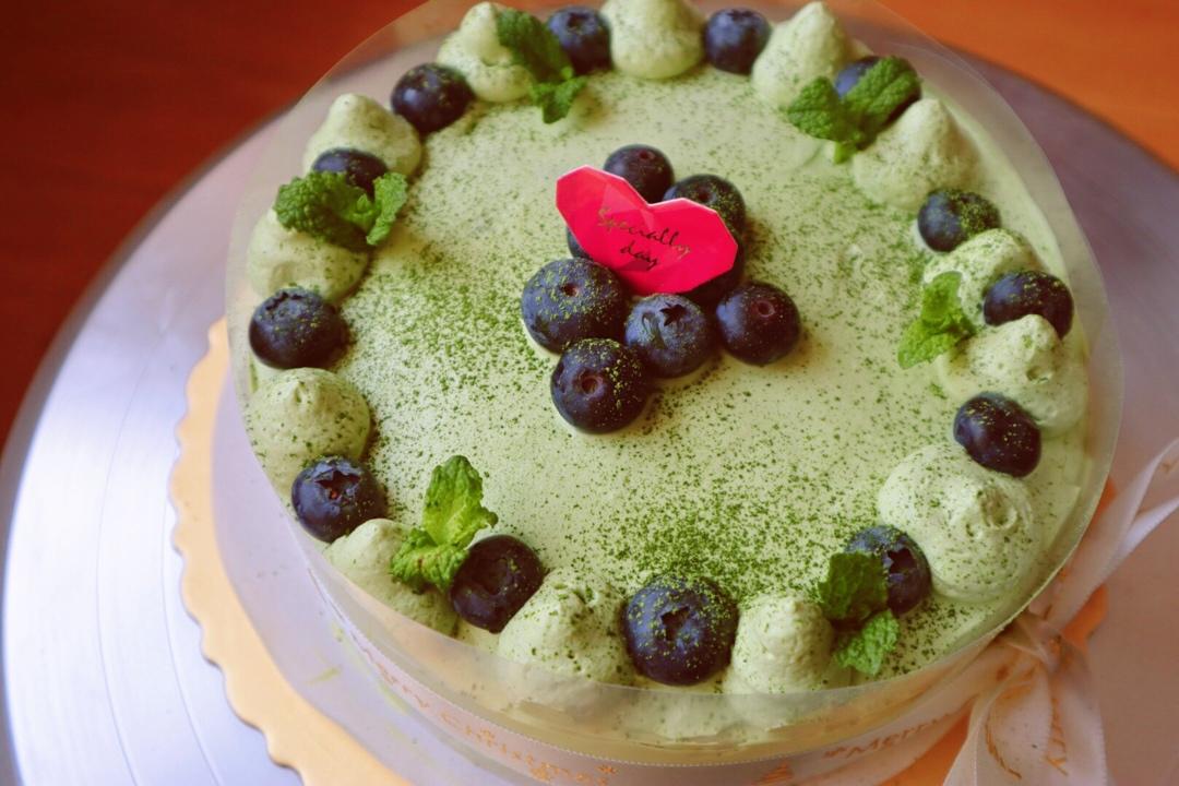 100%抹茶流心千层蛋糕