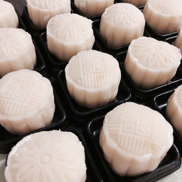 传说中的大班冰皮月饼 终于能尝到啦～