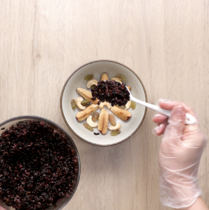 紫米芋泥八宝饭的做法 步骤4