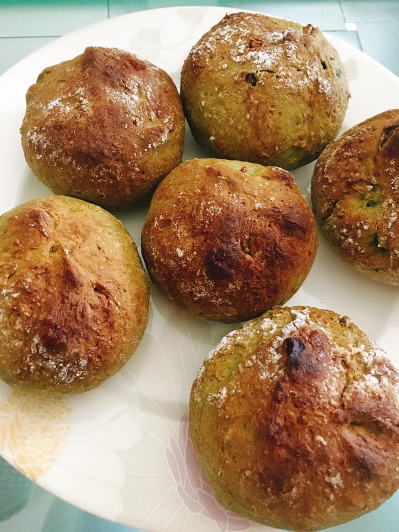 抹茶红小豆司康