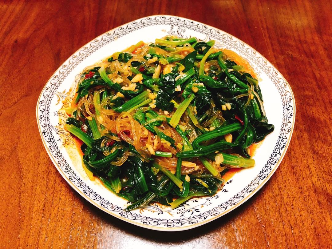 凉拌菠菜粉丝